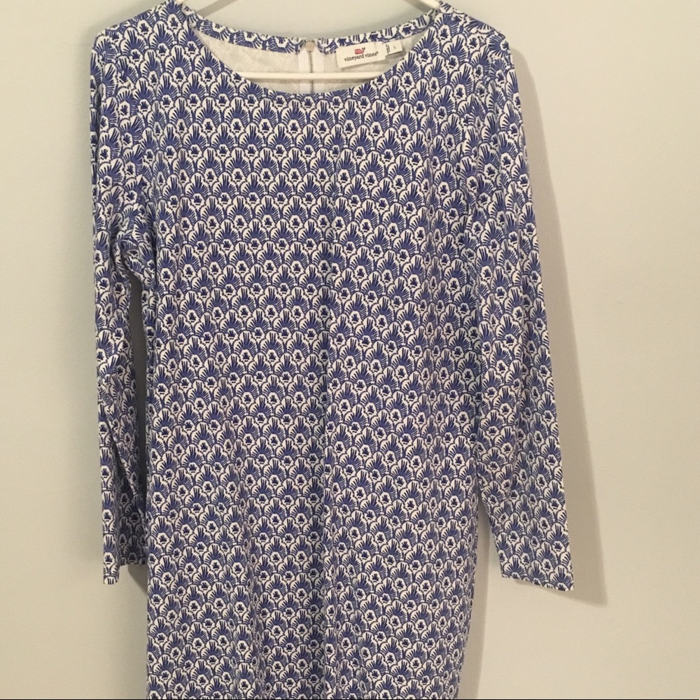 Vineyard Vines Scalloped Printed Dress